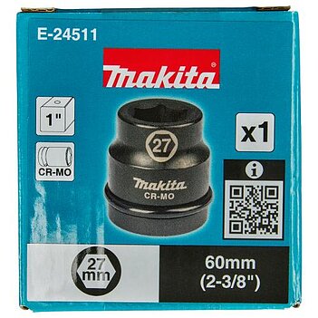 Головка торцевая 6-гранная ударная Makita Cr-Mo 1" 27 мм (E-24511)