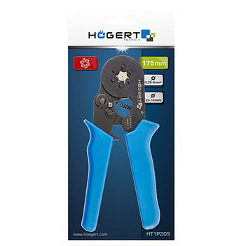 Клещи обжимные Hoegert 175мм (HT1P205)
