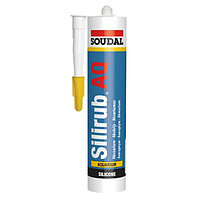 Клей-герметик силиконовый аквариумный SOUDAL Silirub AQ 300мл прозрачный (145562)