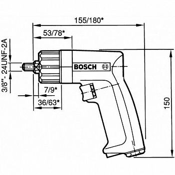 Дриль пневматичний Bosch (0607160511)