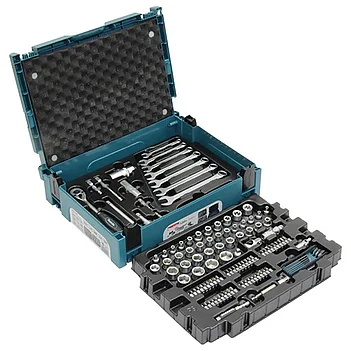 Набор инструмента Makita 1/4", 1/2", 3/8" 120 шт. 6PT (E-08713)