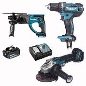 Набор инструментов аккумуляторных Makita (DLX3160)