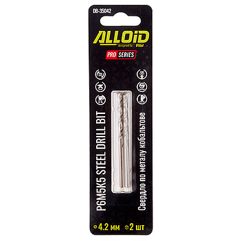 Сверло по металлу Alloid Pro HSS-Co 4,2х75 мм 2 шт. (DB-35042)