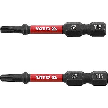 Бита ударная Torx Yato 1/4" T15 2 шт. (YT-78052)