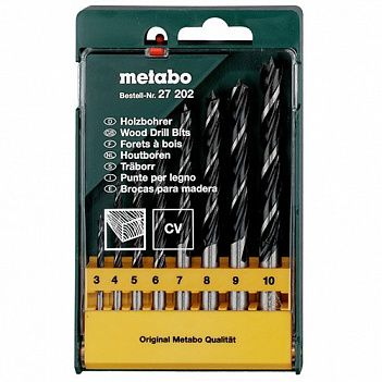 Набор сверл по дереву Metabo 8шт. (627202000)