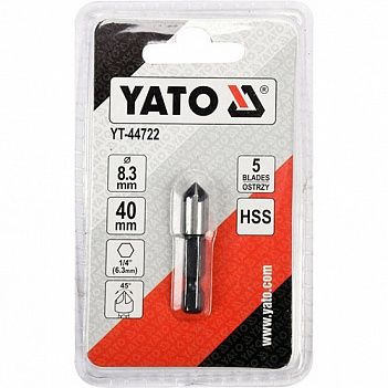 Зенкер по металлу Yato HSS 8,3x40мм 1шт (YT-44722)