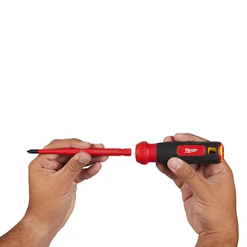 Отвертка со сменными стержнями диэлектрическая прецизионная Milwaukee 4в1 1000V 5 шт. (4932493658)
