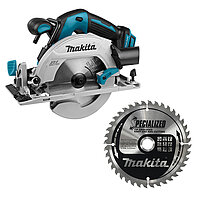 Пила дисковая аккумуляторная Makita + диск по дереву с гвоздями (DHS680Z) - без аккумулятора и зарядного устройства