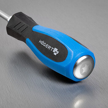 Викрутка Torx магнітна ударна Hoegert Cr-V Т15 х 450 мм (HT1S085)