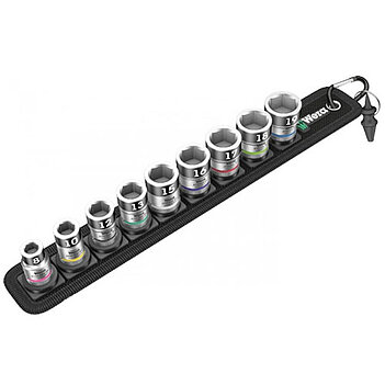 Набір головок 6-гранних WERA Zyklop Belt B 1 3/8" 10 шт. з фіксувальною функцією + знімач гайок (05003970001) Набір головок 6-гранних WERA Zyklop Belt B 1 3/8" 10 шт. з фіксувальною функцією + знімач гайок (05003970001)