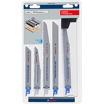Набір полотен пиляльних по металу Bosch PRO Demolition Blade Set 12 шт. (2607011821)