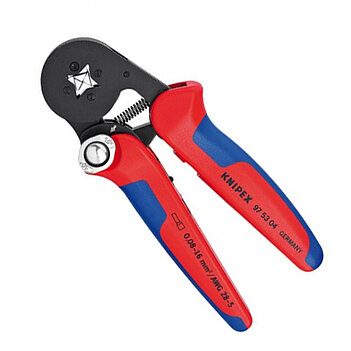 Кліщі обтискні KNIPEX 180 мм автоматичні з набором конекторів 1250 шт. (97 90 09)