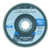 Круг лепестковый шлифовальный Gerrard 125мм х P100 (131978)
