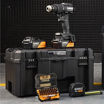 Аккумуляторная ударная дрель-шуруповерт DeWalt McLaren F1 TEAM SPECIAL EDITION + набор бит + рулетка (DCD86MP2KT)