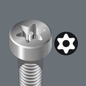 Біта Torx BO WERA 867/1 Z 1/4" TX25 1 шт. з отвором (05066515001)