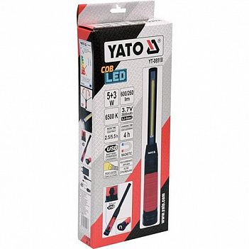 Фонарь аккумуляторный Yato 3,7В (YT-08518)