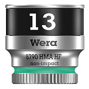 Головка торцева 6-гранна WERA Zyklop 8790 HMA HF Cr-V 1/4" 13 мм з фіксувальною функцією (05003728001)