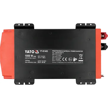 Инвертор напряжения автомобильный Yato (YT-81483)