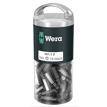 Бита Torx WERA 867/1 1/4" TX20 100 шт. (05072448001)