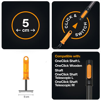 Насадка-сапка садова подвійна Fiskars OneClick (1080695)