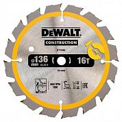 Диск пиляльний по дереву DeWalt 136х10 мм (DT1946)