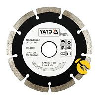 Диск алмазный сегментированный Yato 125х22,2х2,2мм (YT-6003)