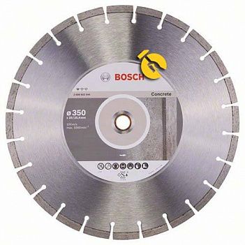 Диск алмазний сегментований Bosch Standard for Concrete 350х20/25,4х2,8х10 мм (2608602544)