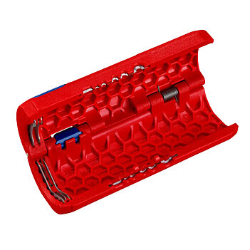 Нож-резак механический для гофротрубы KNIPEX c удалением изоляции (90 22 02 SB)