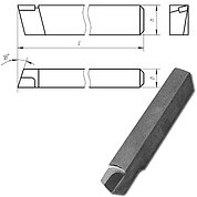 Резец проходной упорный ЧИЗ прямой (ВК8) 12х12х70мм (137732)