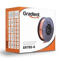 Дріт зварювальний обміднений Gradient ER70S-6 0,6 мм 5,0 кг (GWC0605)