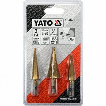 Набір свердел по металу Yato 3 шт (YT-44731)