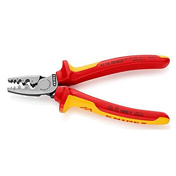 Клещи обжимные диэлектрические KNIPEX 180 мм 1000V (97 78 180)