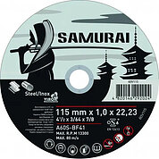 Круг отрезной по металлу VIROK SAMURAY 115х1,0х22,23 мм (60V115)