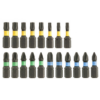 Набор бит ударных Hoegert S2 1/4" 20 ед. (HT1S698)