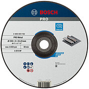 Круг отрезной по металлу Bosch PRO Metal 230x3,0x22,23 мм (2608600226)