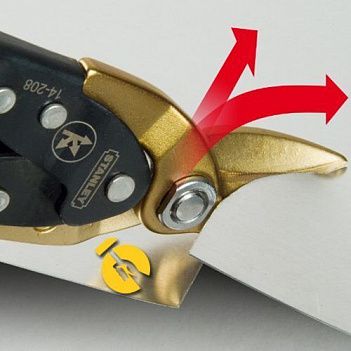Ножницы по металлу правые Stanley "FatMax Xtreme Aviation" 250мм (0-14-208)