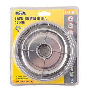 Тарілка магнітна MASTERTOOL 148 мм (81-2148)
