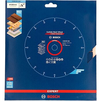 Круг отрезной по дереву Bosch EXPERT Carbide Multi Wheel 230 x 1,0 х 22,23 мм (2608901682)