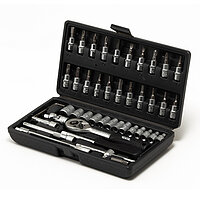 Набор инструмента MASTERTOOL Cr-V 1/4" 46 ед. 6PT (78-6046)