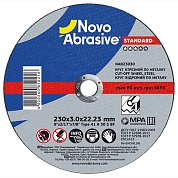 Круг отрезной по металлу NOVOABRASIVE Standard 230x3,0x22,23мм (NAB23030)