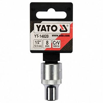 Головка торцевая Spline Yato 1/2" 8 мм (YT-14820)