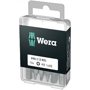 Бита Pozidriv WERA 855/1 Z 1/4" PZ1 10 шт. (05072403001)