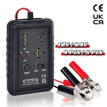 Тестер автомобильных реле Toptul 12V/24V 4-pin/5-pin (EAAE0124)