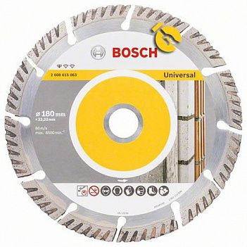 Диск алмазний сегментований Bosch Standard for Universal 180x22,23 мм (2608615063)