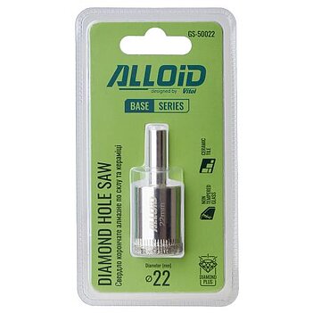 Коронка по кераміці Alloid Base CS45 22 мм (GS-50022)