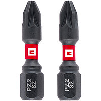 Біта ударна Pozidriv Einhell S2 1/4" PZ2 2 шт. (132050)
