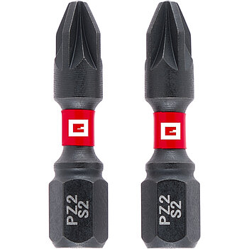 Біта ударна Pozidriv Einhell S2 1/4" PZ2 2 шт. (132050) Біта ударна Pozidriv Einhell S2 1/4" PZ2 2 шт. (132050)