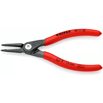 Щипцы для внутренних стопорных колец KNIPEX Cr-V 140 мм прямые на сжим (48 11 J0)