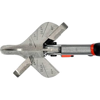 Ножницы для пластика, резины, винила Yato 245 мм  под кутом 22.5° і 45° (YT-18960)