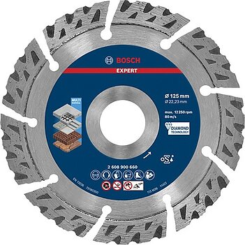 Диск алмазный сегментированный Bosch Multi Material 125х22,23 мм 1 шт. (2608900660)